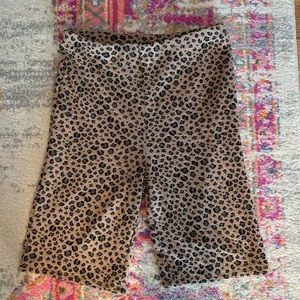 Leopard Biker Shorts